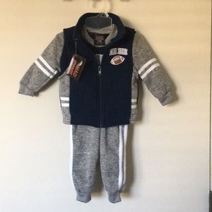 Infant football sweatsuit outfit